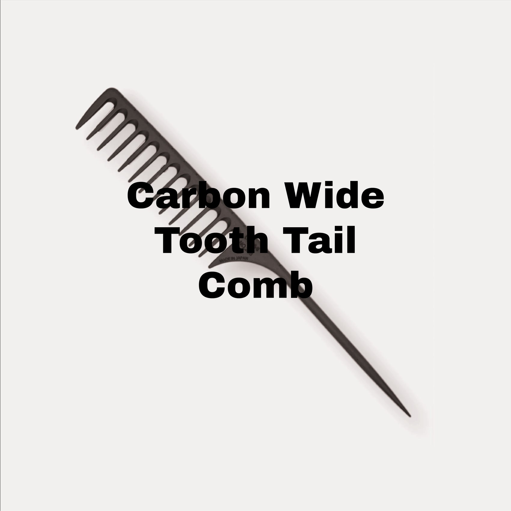 Carbon Wide Tooth Tail Comb