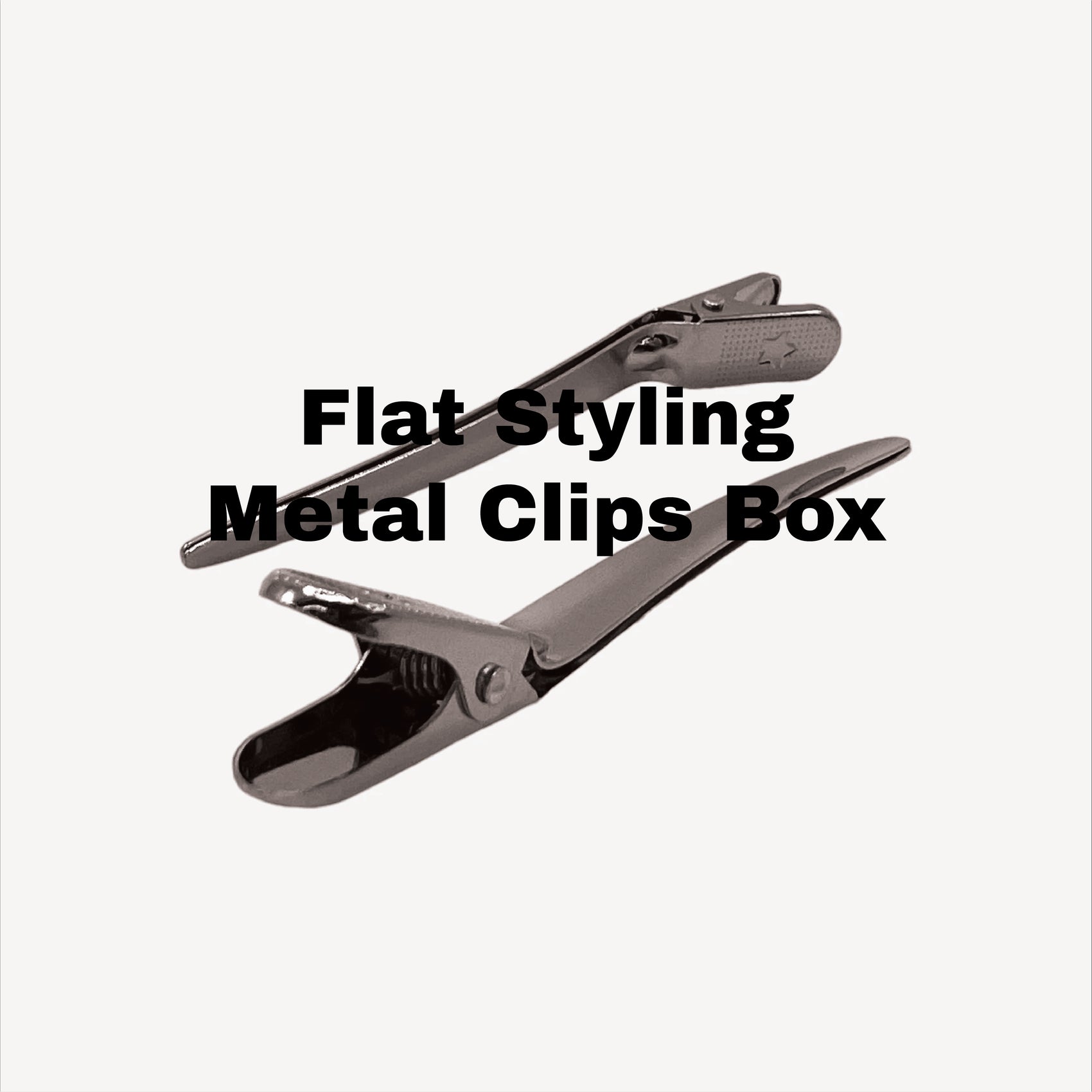 Flat Styling Metal Clips Box